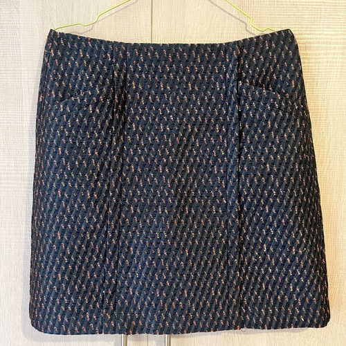 Mini skirt Loft like new, winter, size medium, blue