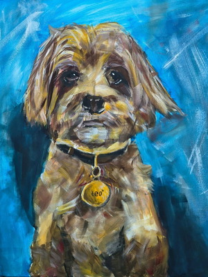 Handmade acrylic painting on canvas 40x40 cm new