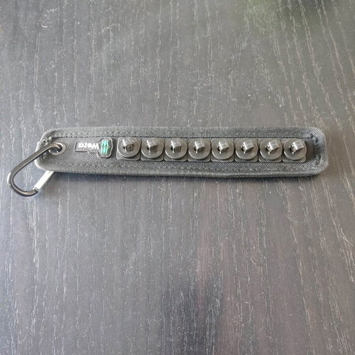Wera belt socket holder 1/4 8 positions used