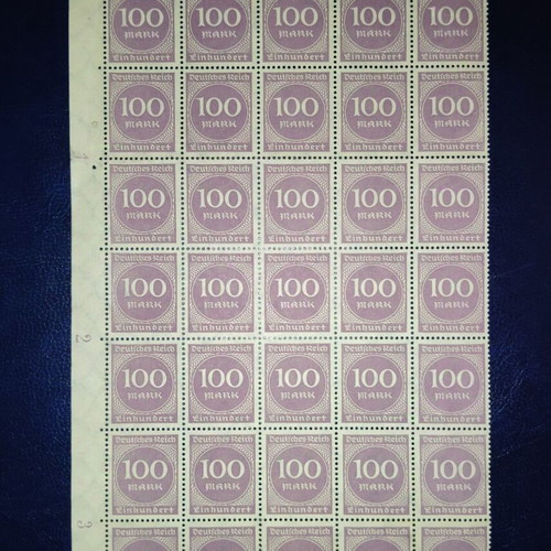Germany Weimar stamps mint sheet