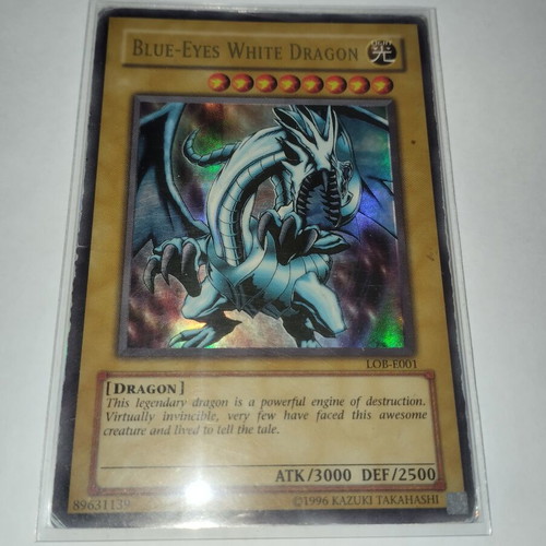 Blue-Eyes White Dragon LOB card used