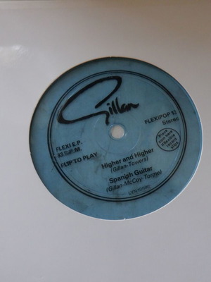 Gillan Higher & Higher/Spanish Guitar rare flexidisc like new