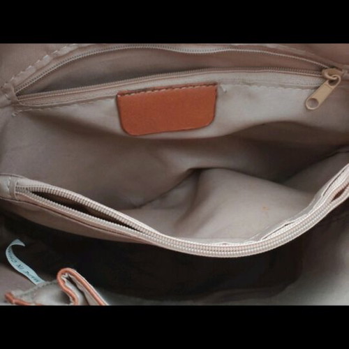 Lucy World women's bag like new, shoulder or hand, beige multicolor