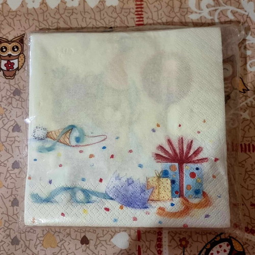 For Ever Friends napkins new, 80s sealed packaging