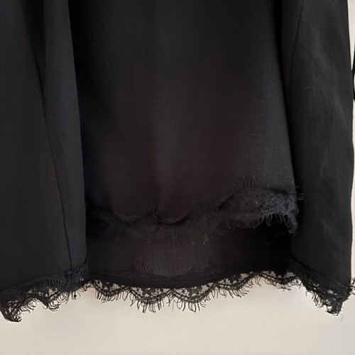 Zara top with straps and lace black like new