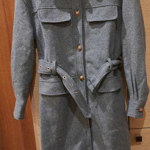 Toi&Moi coat new gray straight cut size S