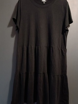 Nicole Miller dress XXL black new, elastic cotton