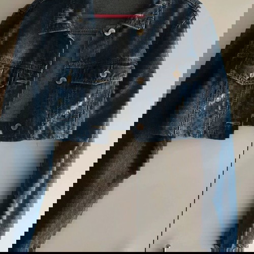 Κοντό τζιν τζάκετ μεταχειρισμένο, μέγεθος L