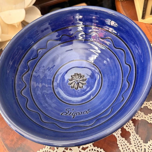 Ceramic lavabo set handmade, used, super color