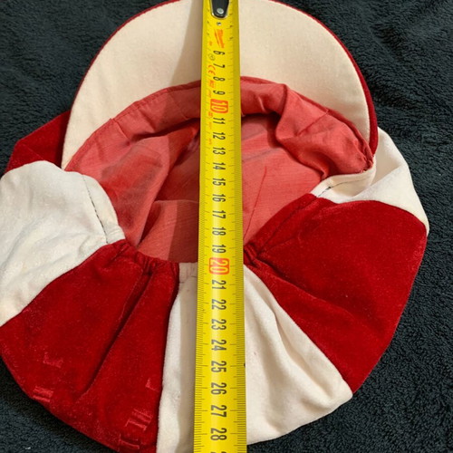 Olympiakos vintage 80s cap used, velvet material