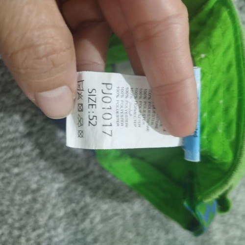 Gekko Pj Masks hat used, ages 3-7, size 52, blue and green
