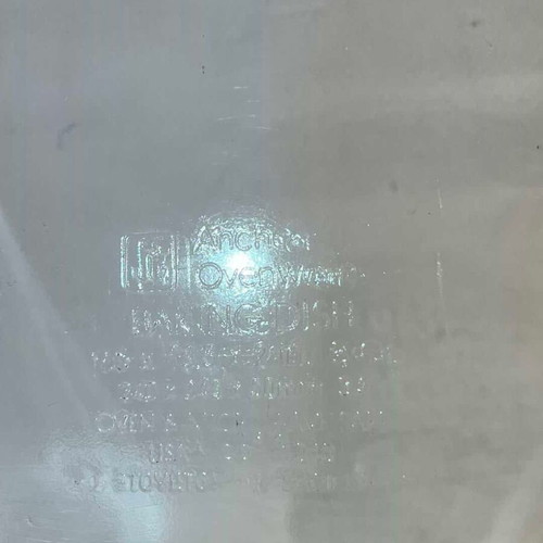 Anchor Hocking rectangular heat-resistant glass dish used 5.5x39.5x25