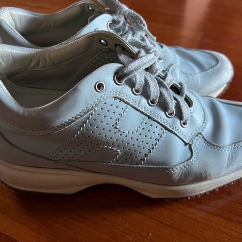 Hogan women's sneakers used, turquoise, size 37