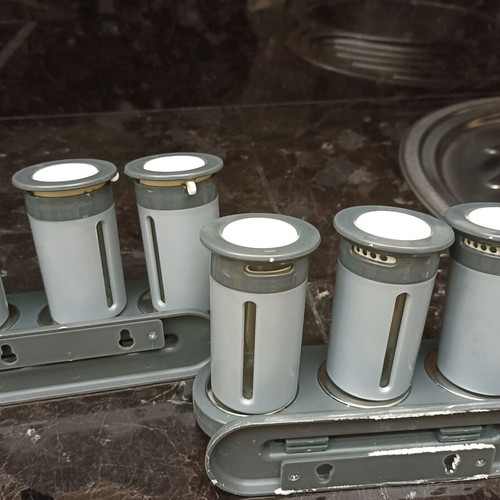 Spice jars used, set of 6 with magnetic bases