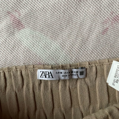 Zara light brown boho top M like new