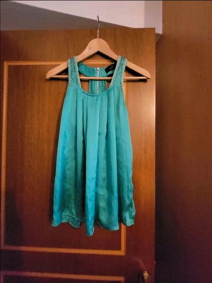 Satin blouse Pink Woman like new, green, size S