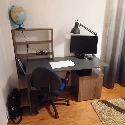 Gaming study desk with LED lighting like new, modern design
