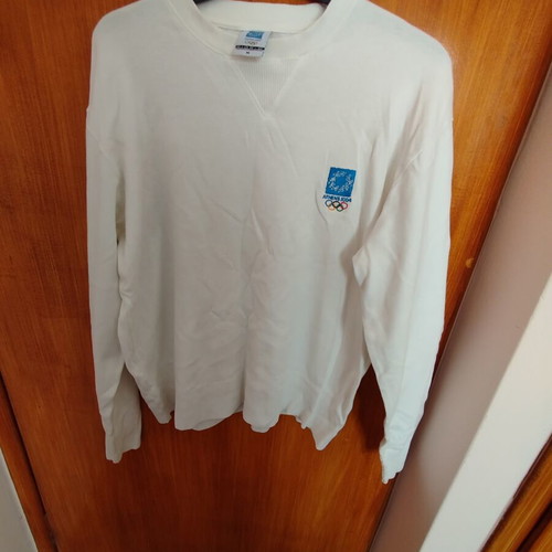 Collectible sweatshirt white Athens 2004 Olympics size M used