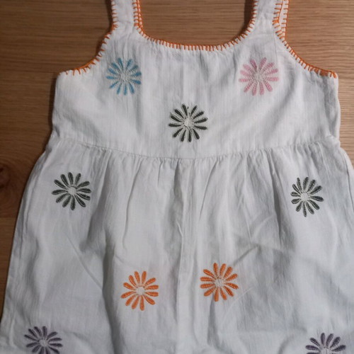 Zara summer one-piece used for 4 years old, white