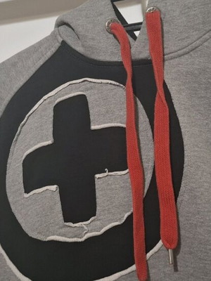 Men's sweatshirt like new, size L, black and gray