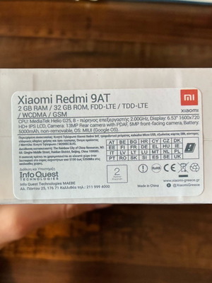 Xiaomi Redmi 9AT 2GB/32GB Granite Gray new, sealed