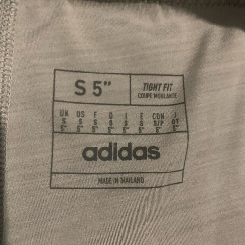 Adidas cycling shorts gray new fitted women's