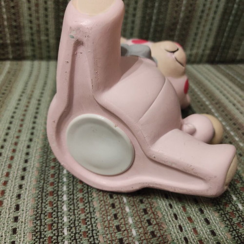 Vintage ceramic teddy bear piggy bank
