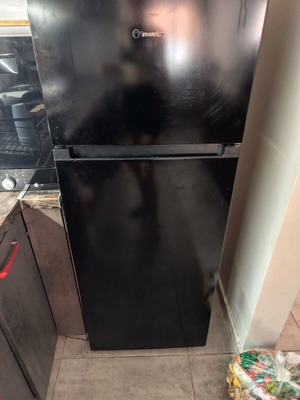 Inventor refrigerator two-door 206lt used, black