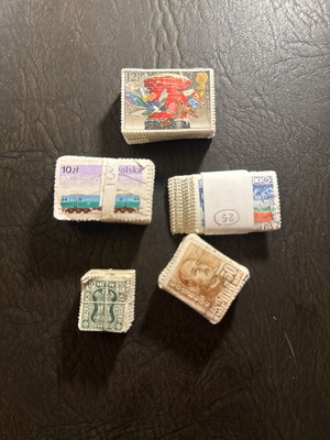 Collection of 4 bundles of collectible stamps, new