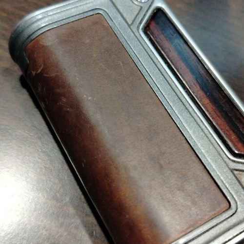 Lost Vape Therion DNA 133 used, silver with brown leather