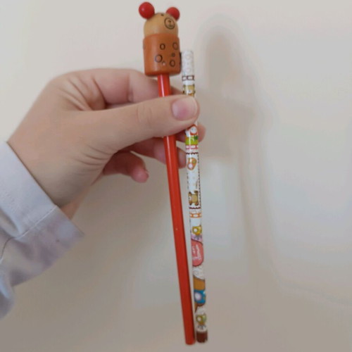 Set of 2 children's pencils new with designs
