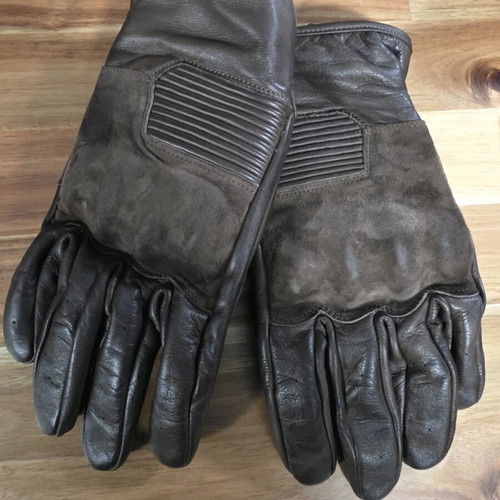 RST motorbike leather retro gloves like new, size L