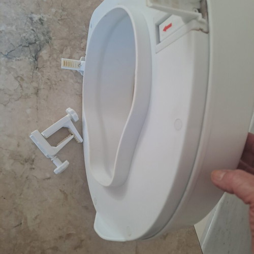 Toilet seat for adults used, fully functional