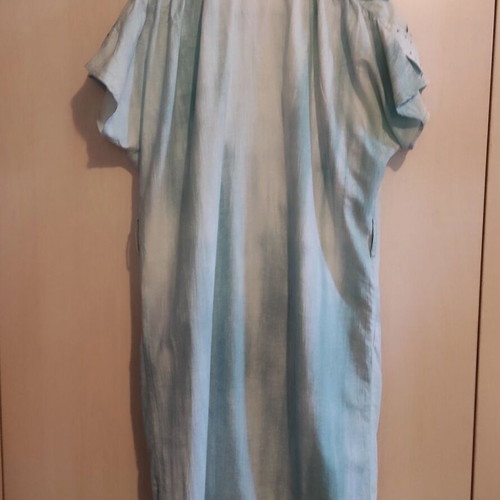 Vintage 80s dress like new, turquoise and blue, size Medium