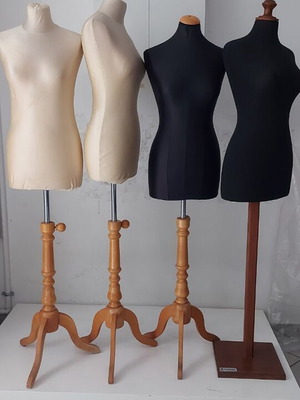 Female bust with wooden legs like new