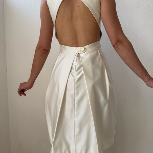 Cocktail dress white, like new, size S