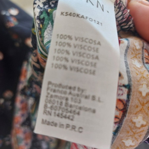 Boho dress tunic viscose with ethnic patterns L/XL like new