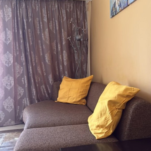 Sofa used, 2.5 m by 1.7 m, adjustable width 1.1 m