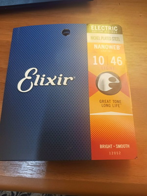Χορδές ηλεκτρικής κιθάρας Elixir 10/46 Polyweb light καινούργιο