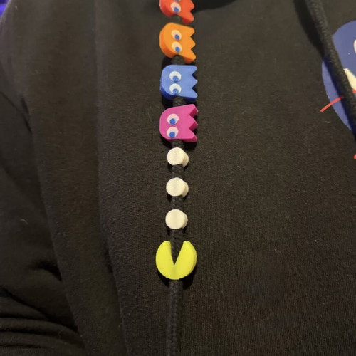 3D Hoodie Charms set inspired by Pac-Man, new