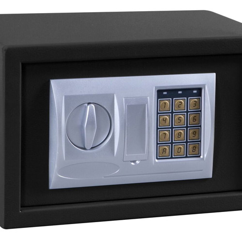 Safe with digital lock and key, dimensions 31x20x20cm new
