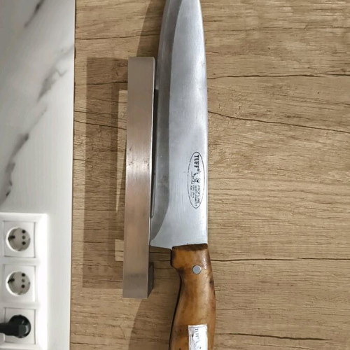 Chef knife used with stainless German steel and wooden handle