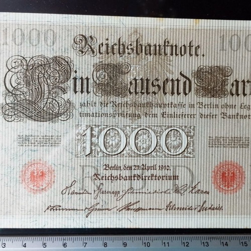 Germany 1000 Mark 1910 Uncirculated Banknote Value