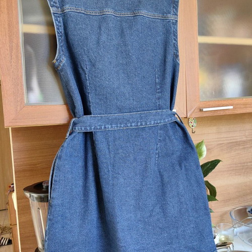 Denim dress for women, size 38, blue