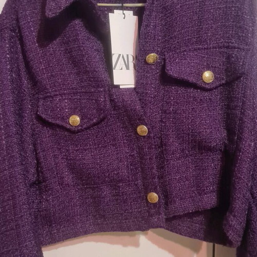 Zara jacket new, size XS, purple