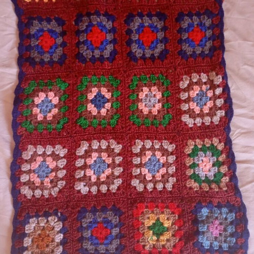 Wool handmade scarf like new 1.5×0.40