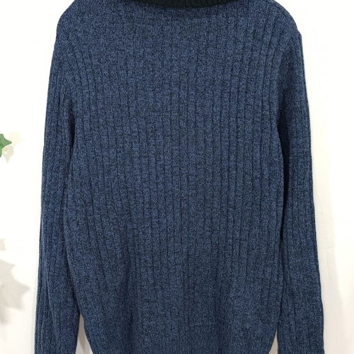 NGS Men’s Knitted Sweater Blue Half Zip Like New