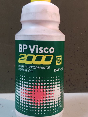 BP Visco 2000 винтидж запечатано бутилка масло 1 литър