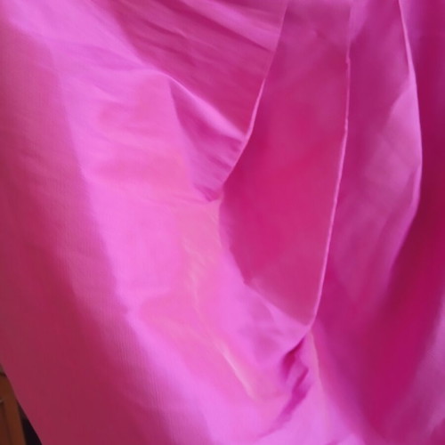 Midi cocktail dress fuchsia neon pink wrap style like new, size M