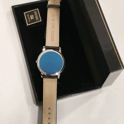 Seiko ανδρικό ρολόι καινούργιο quartz με δερμάτινο λουράκι